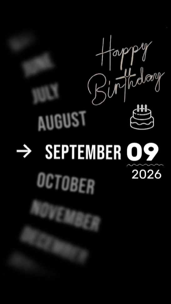 BDAY SON 9 SEPTEMBER