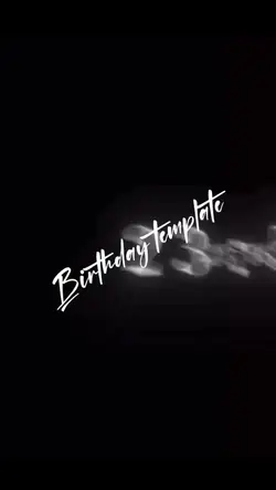 Birthday template 