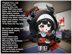 Lucu suaranya 