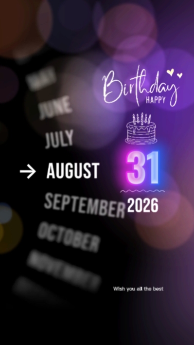 HBD 31 DE AGOSTO
