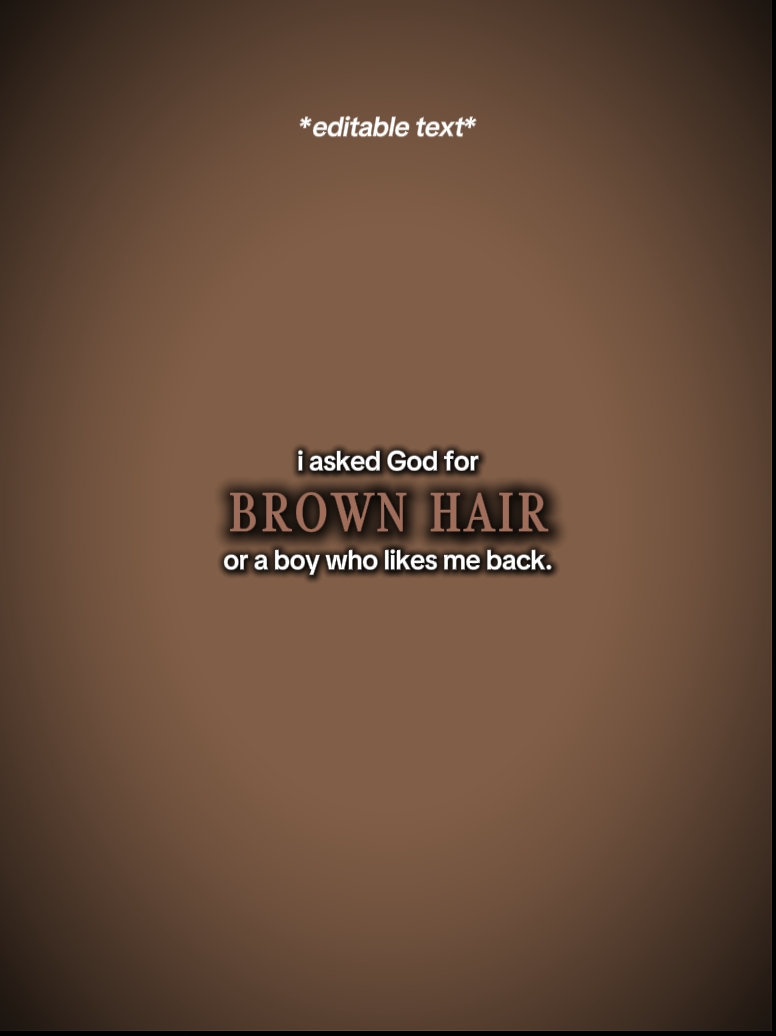 Braunes Haar 