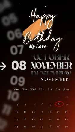 HBD My Love 08 Novem