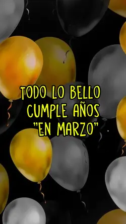 Cumpleaños Marzo