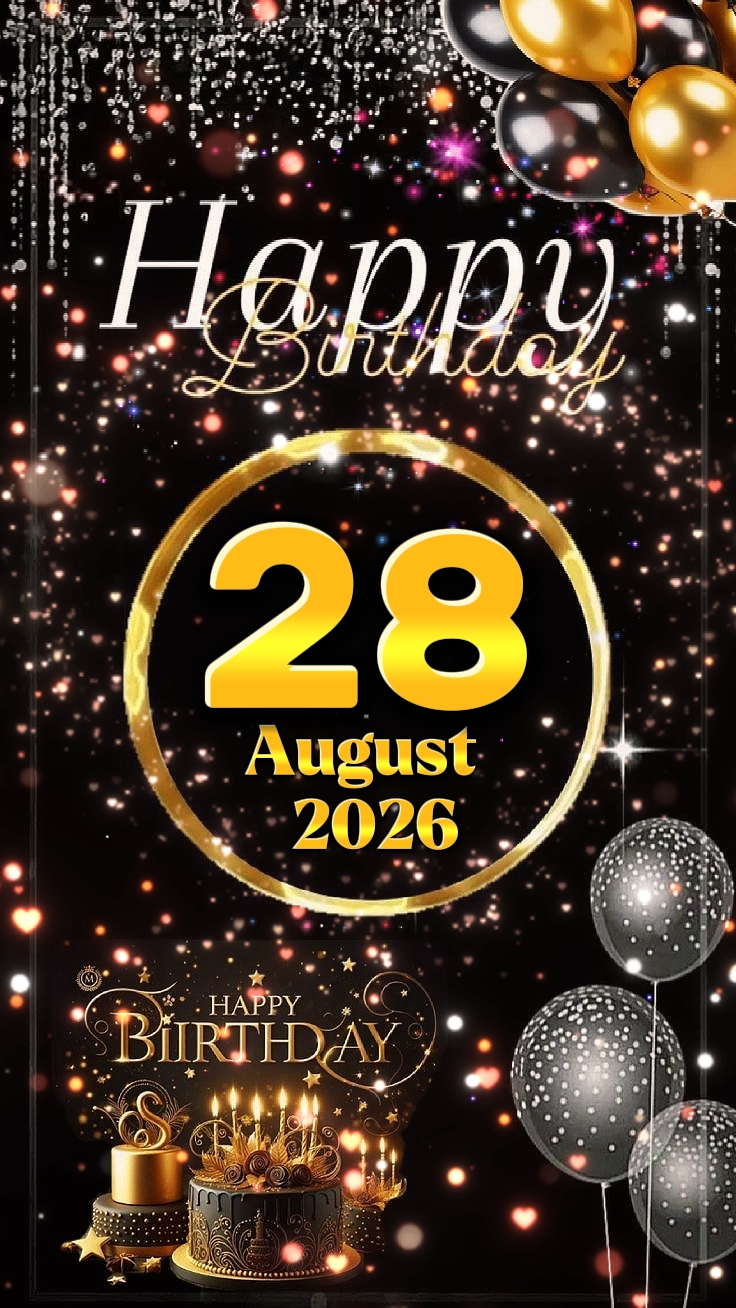 HBD 28 août 2026