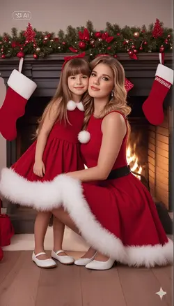 mãe e filha natal 