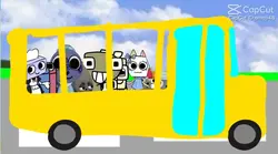 the wheel on the bus