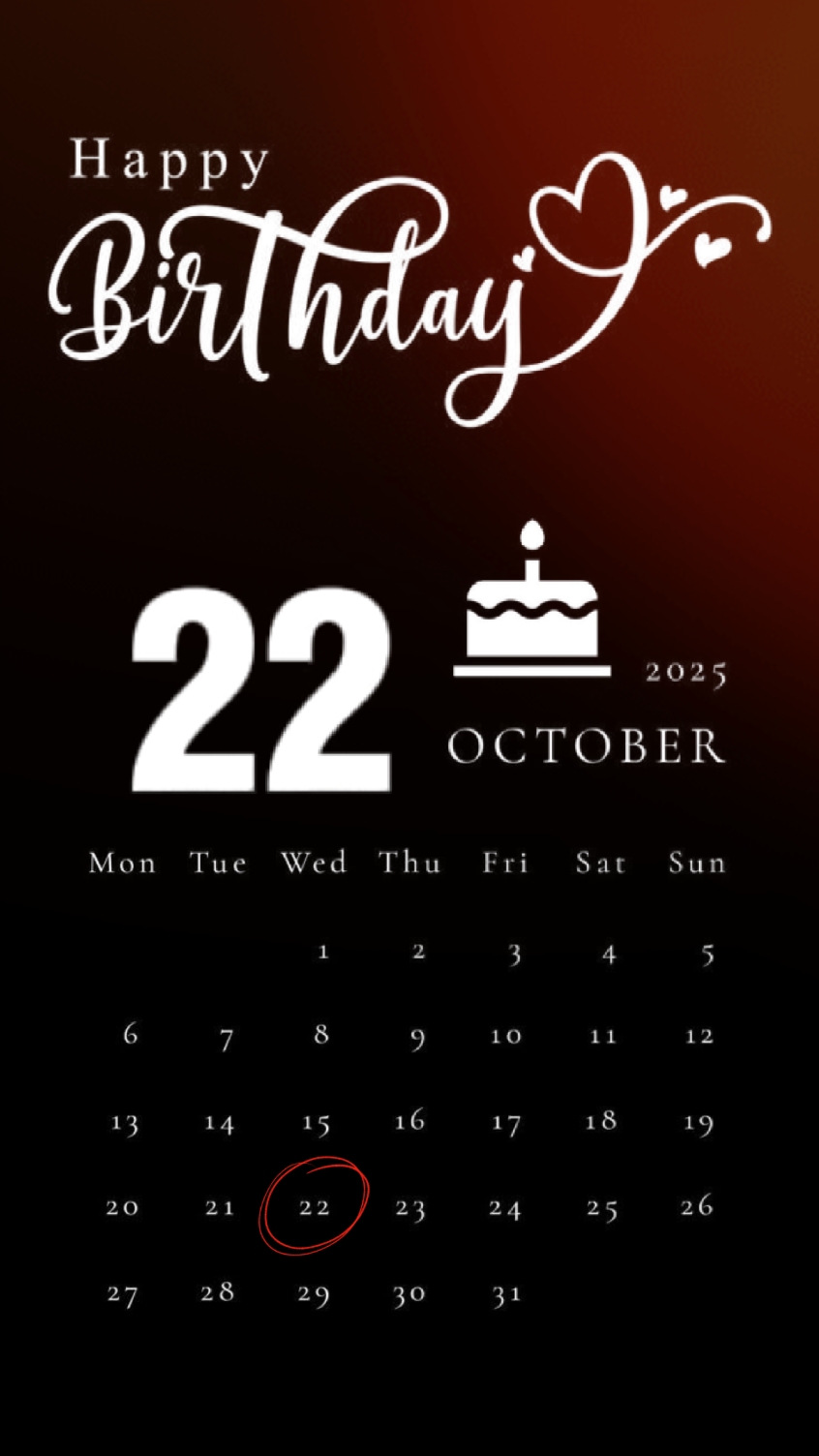 Hbd 22 October'25