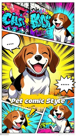 Pet Comic Style AI 