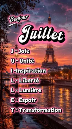 BONJOUR JUILLET
