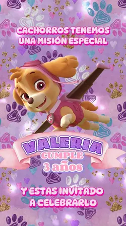 Invitacion Pawpatrol