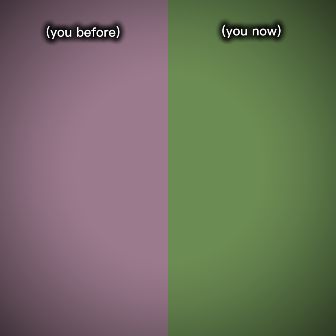 before and now