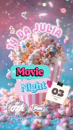 Convite movie night