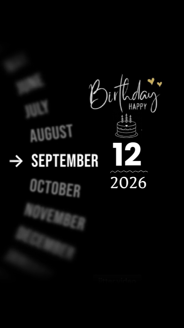 Birthday 12 Sept