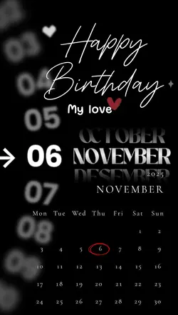 HBD MY LOVE 06 NOVEM