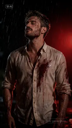 Rainy horror shoot