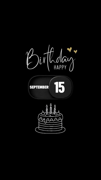HBD 15 September 