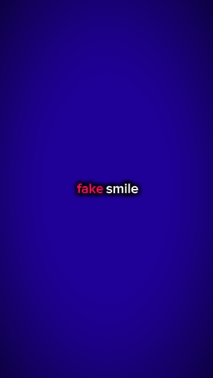 fake smile