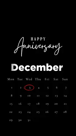 ANNIV 3 DECEMBER