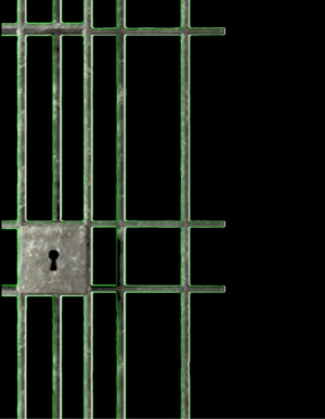 Porte de prison qui claque 