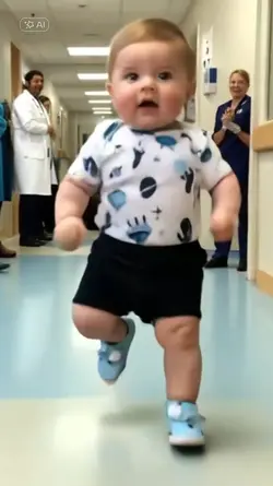bebê correndo ia