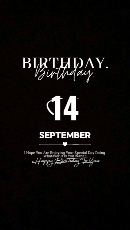 Anniversaire 14 septembre