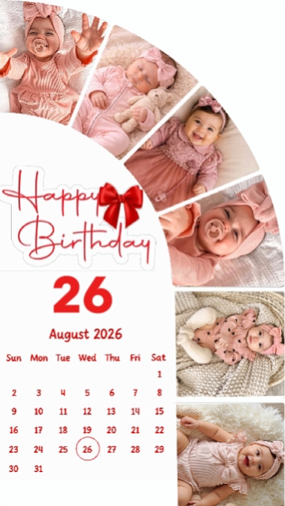 hbd baby girl 26 aug
