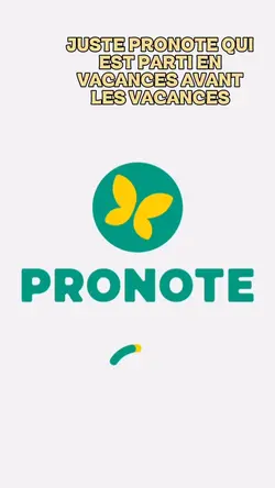 Pronote en vacances