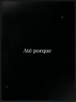Sempre acaba...