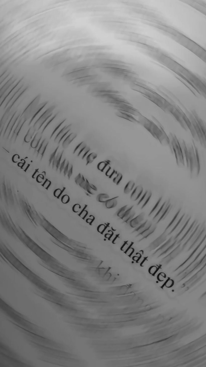 Cái tên do cha đặt..