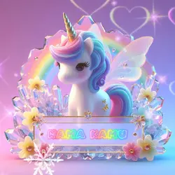 3D unicorn 