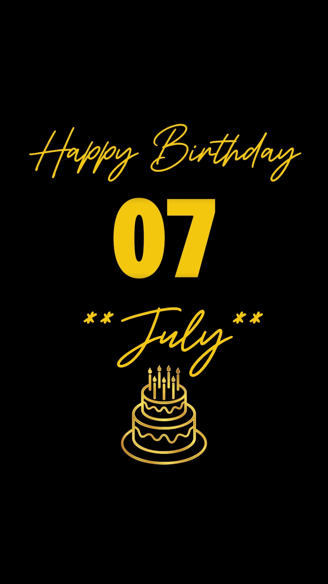 Anniversaire le 7 juillet