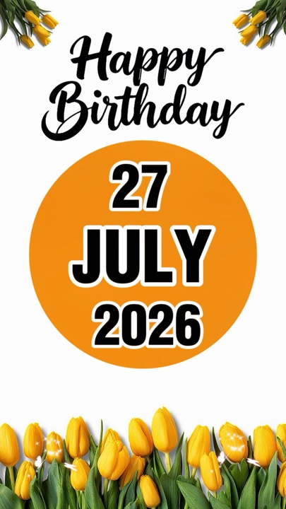 27 Juli ulang tahun 