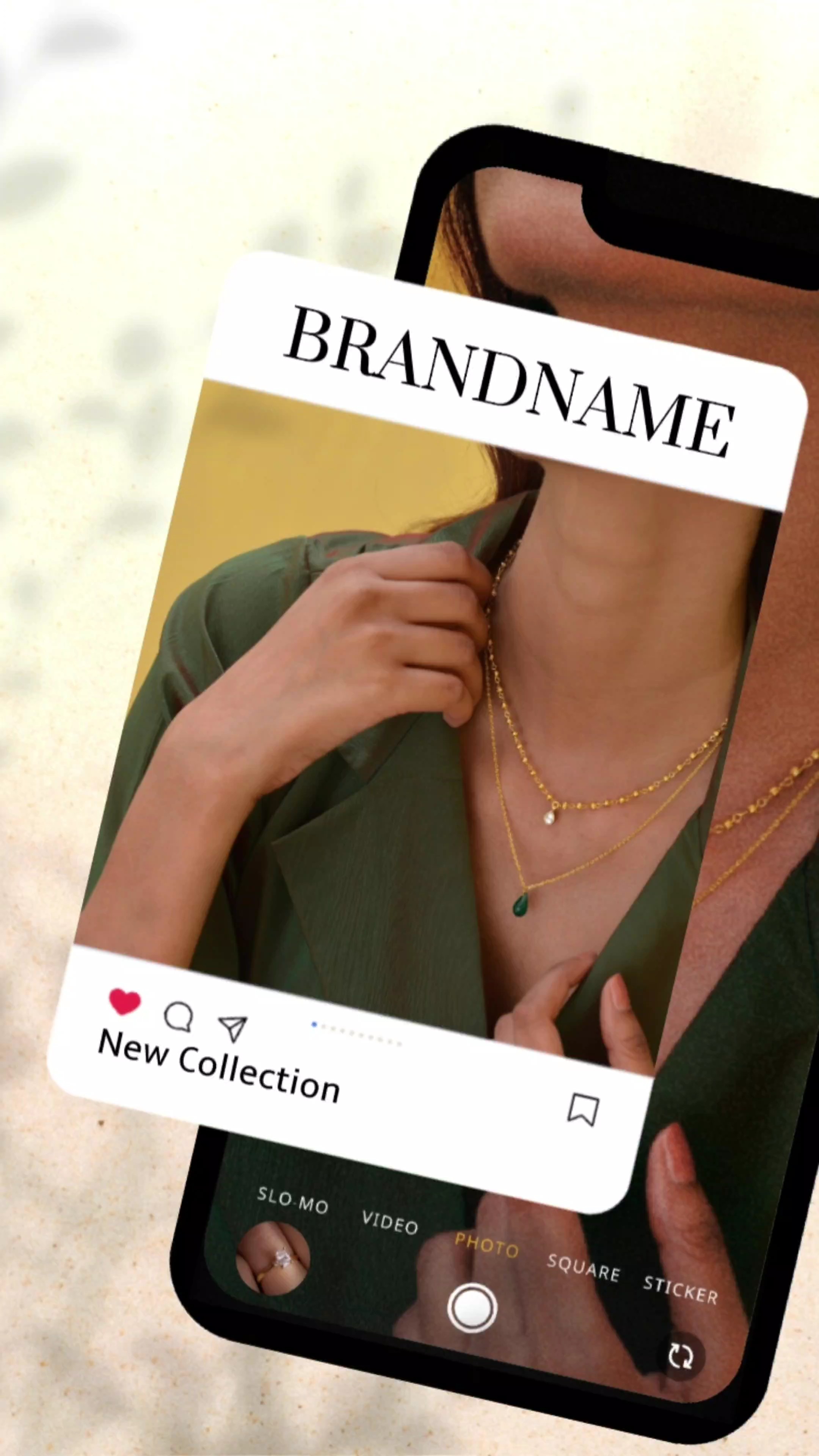 TikTok Style For Products Display With User Interface Of Instagram And Beating M