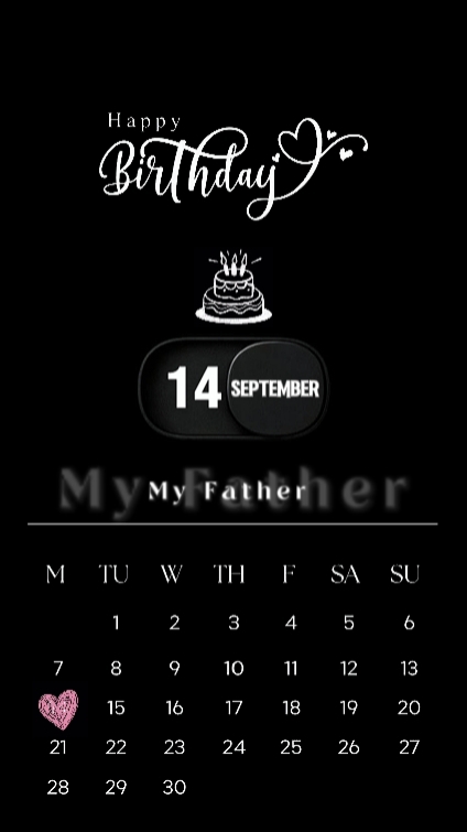 HBD AYAH 14 SEPTEMBER