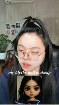 my blythe doll makeu