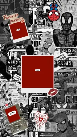 homem aranha colagem