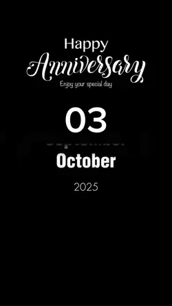 anniversary 3october