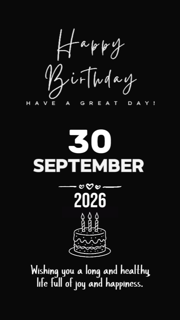 30 SPTEMBER BIRTHDAY