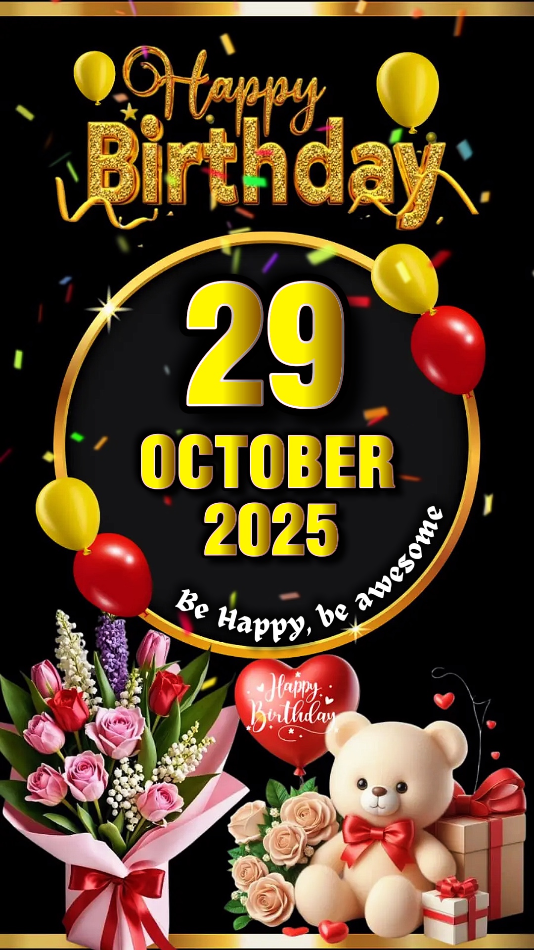 Birthday 29 oct 2025