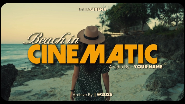 Playa en cinemática