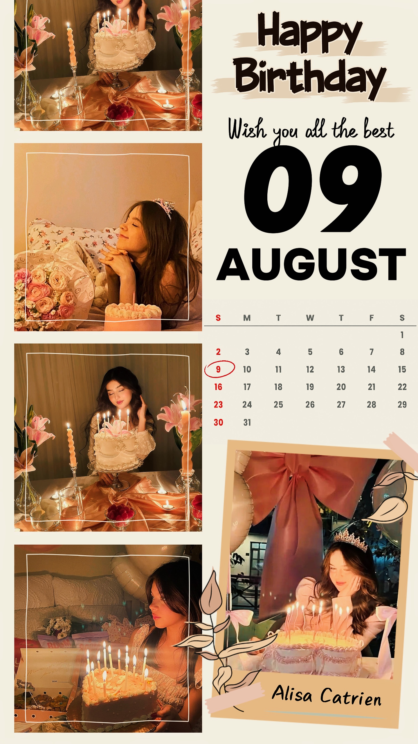 HBD 09 AUGUST 2026
