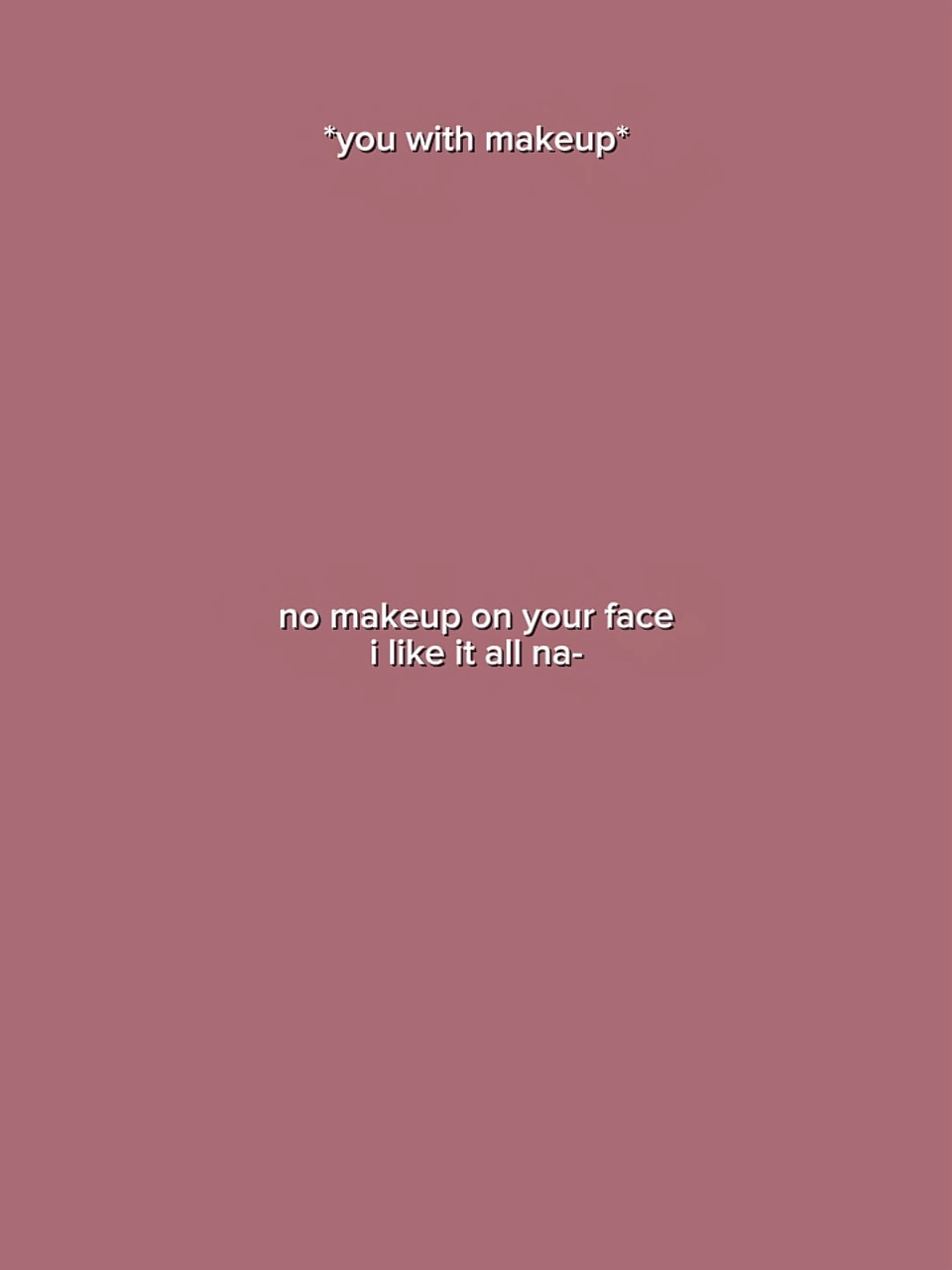 Kein Make-up 