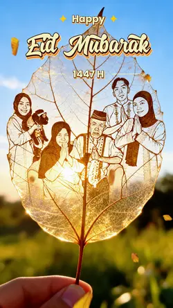 Leaf art mubarak