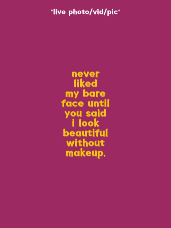 without makeup 