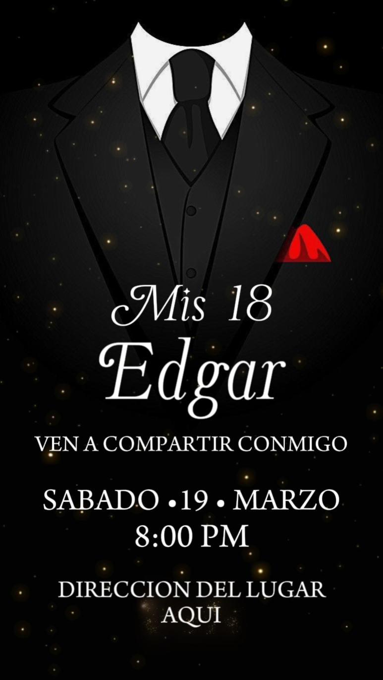 Invitacion Hombre 