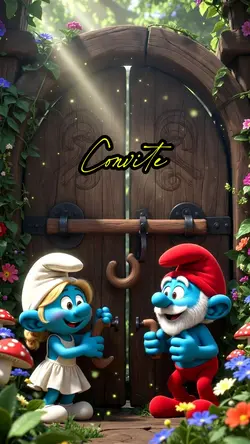 Convite Smurfs 