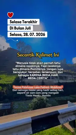 Selasa 28 Juli 2026