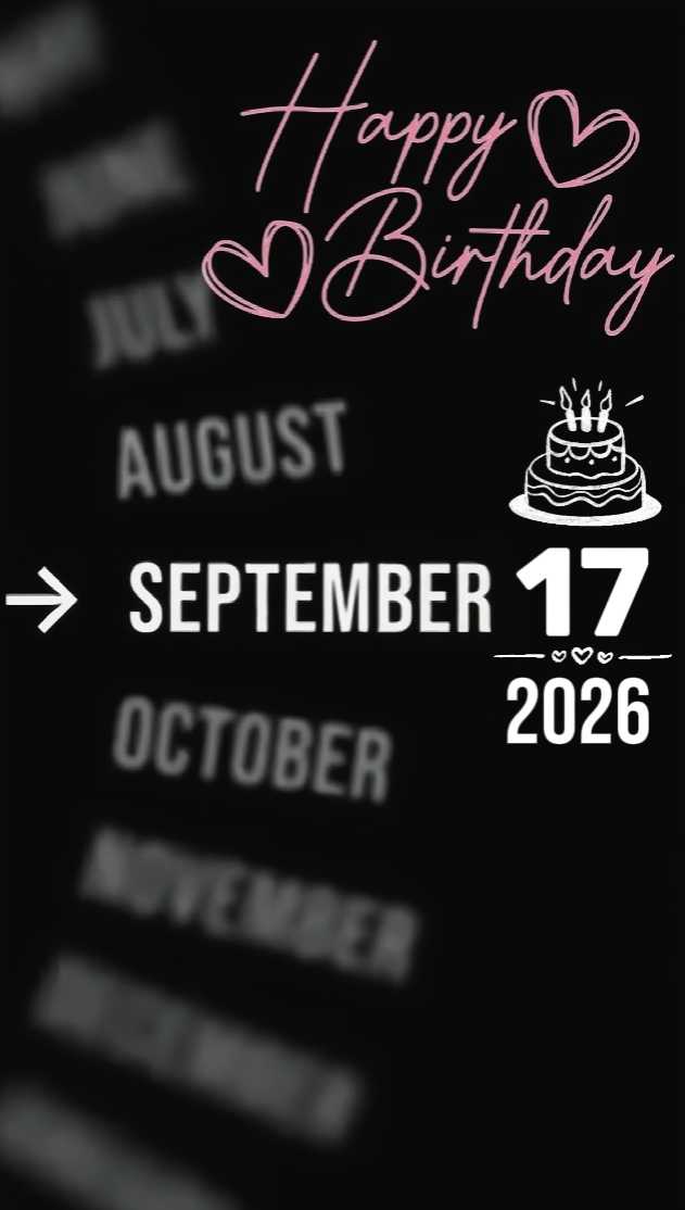 HBD 17 septembre 2026