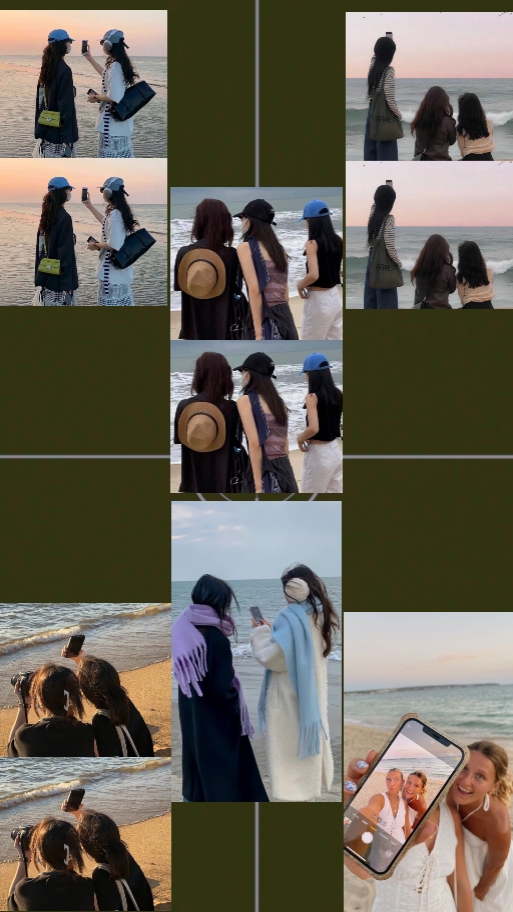 和朋友一起旅行