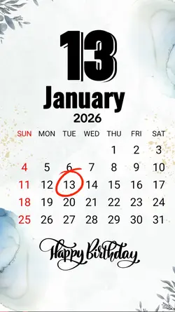 hbd 13 January